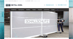 Desktop Screenshot of metal-con.de